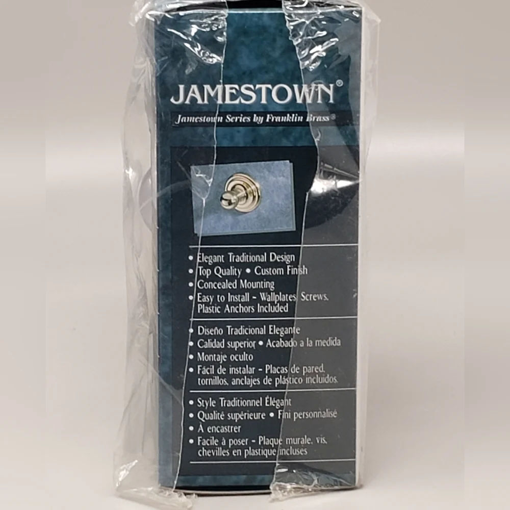 Jamestown Single Robe Hook - Silver